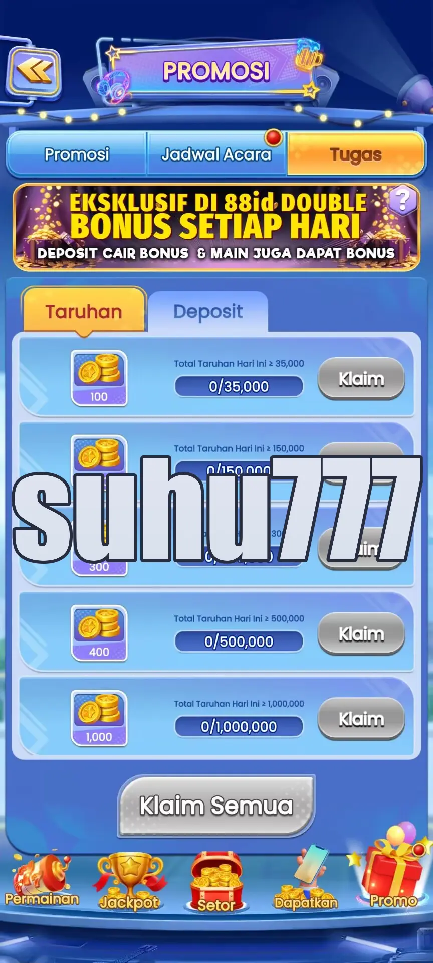 suhu777 Masuk